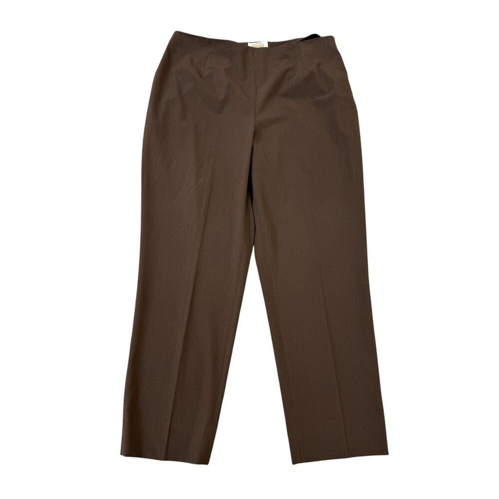 Talbots vintage Stretch Brown Straight Leg Dress Pants Women’s Size 14